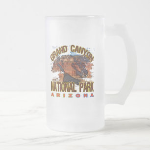 Caneca De Cerveja Vidro Jateado Parque nacional do Grand Canyon