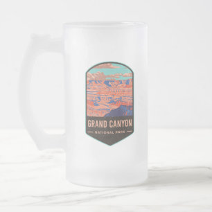 Caneca De Cerveja Vidro Jateado Parque Nacional Grand Canyon