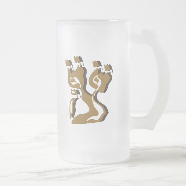 Caneca De Cerveja Vidro Jateado Pássaro (Direita)
