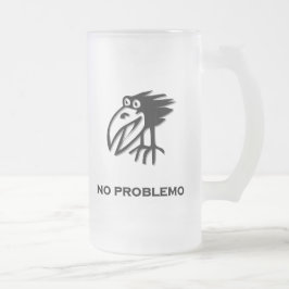 Caneca De Cerveja Vidro Jateado Pássaro sem problema