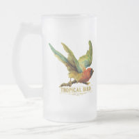 Pássaro Tropical Vintage Carimbo de Marca