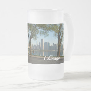 Caneca De Cerveja Vidro Jateado Passeio De Bicicleta Para Baixo, Fosco De Solidari