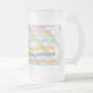 Caneca De Cerveja Vidro Jateado Pastéis distribuídos (padrões mistos)