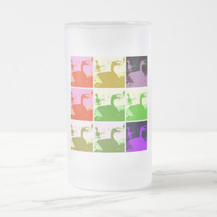 Caneca De Cerveja Vidro Jateado Patos-reais