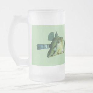 Caneca De Cerveja Vidro Jateado Peixe-boxis - Design abstrato - Cortar de uma foto