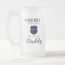 Personalizado Meu Herói Veste Um Pai Da Polícia Cr