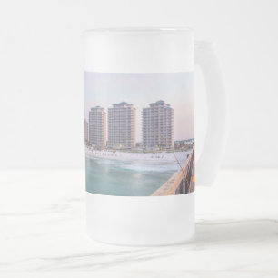 Caneca De Cerveja Vidro Jateado Pescado na Flórida de Navarre