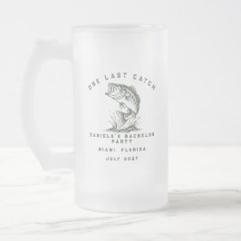 Caneca De Cerveja Vidro Jateado Pescador Engraçado Festa de Despedida de Solteiro 