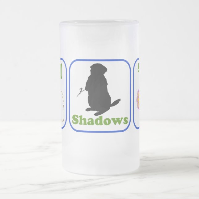 Caneca De Cerveja Vidro Jateado Phil, sombras, primavera (Centro)