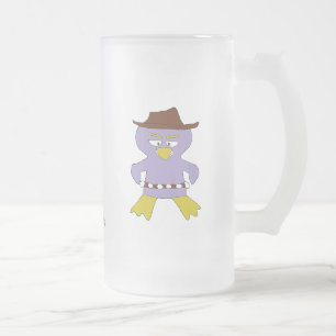 Caneca De Cerveja Vidro Jateado Pinguim ocidental dos desenhos animados