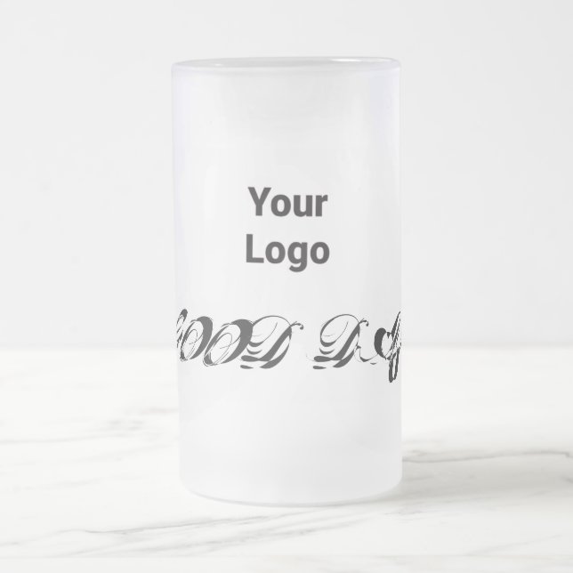 CANECA DE CERVEJA VIDRO JATEADO PINK BOM DIA MUG (Centro)