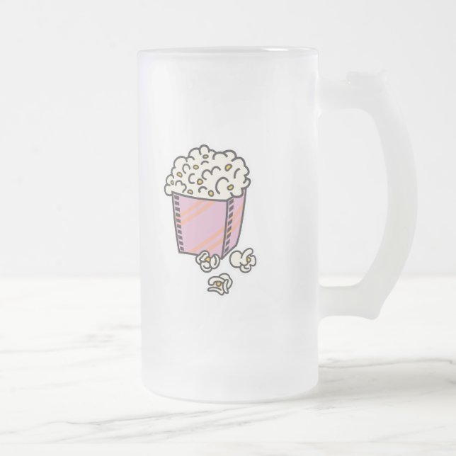 Caneca De Cerveja Vidro Jateado pipoca (Direita)
