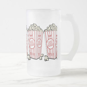 Caneca De Cerveja Vidro Jateado Pipoca fresca