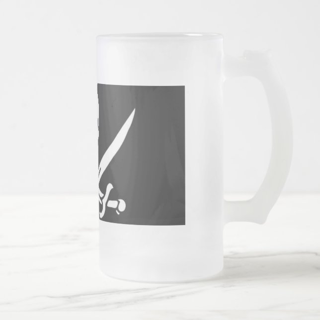 CANECA DE CERVEJA VIDRO JATEADO PIRATE BEER MUG (Direita)