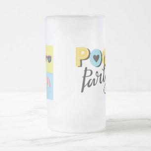 Caneca De Cerveja Vidro Jateado Piscina de Fosco