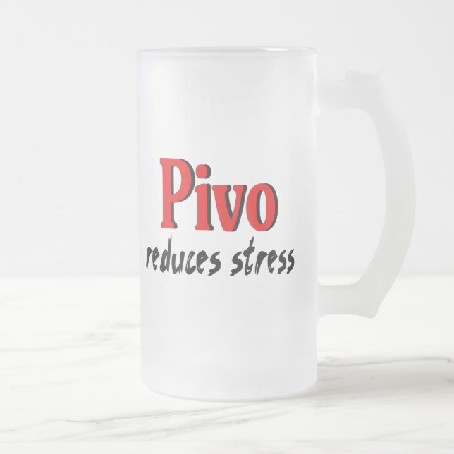 Caneca De Cerveja Vidro Jateado Pivo reduz o esforço (Direita)