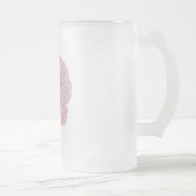 Caneca De Cerveja Vidro Jateado Plasticidade Neural (Direita)