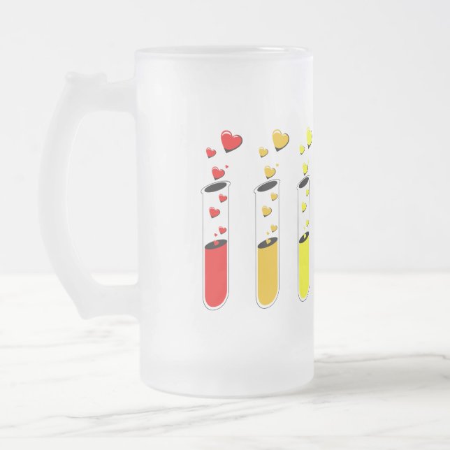 Caneca De Cerveja Vidro Jateado poção do amor arco-íris (Esquerda)