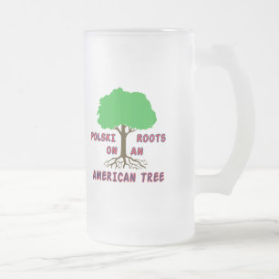 Caneca De Cerveja Vidro Jateado Polski American Roots