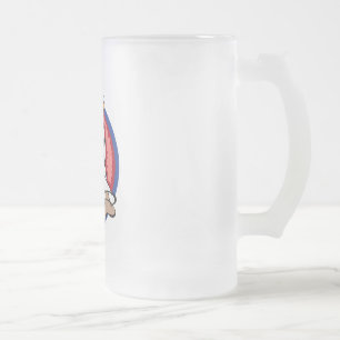Caneca De Cerveja Vidro Jateado Pontapé de voo