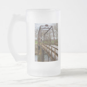 Caneca De Cerveja Vidro Jateado Ponte Verde Antiga de 1912