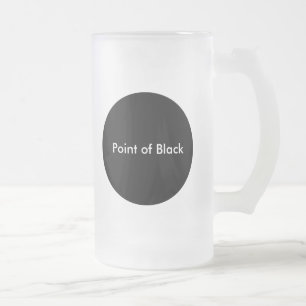 Caneca De Cerveja Vidro Jateado Ponto de Preto