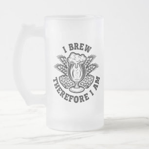 Caneca De Cerveja Vidro Jateado Por Isso, Eu Sou
