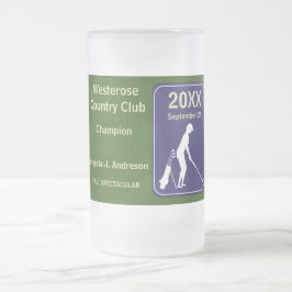 Caneca De Cerveja Vidro Jateado Prêmio de Prêmio de Torneio 🏌 Golf