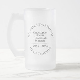 Caneca De Cerveja Vidro Jateado Prêmio de Professores