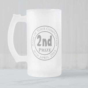 Caneca De Cerveja Vidro Jateado Prêmio de Troféu do Prêmio segundo da Concorrência