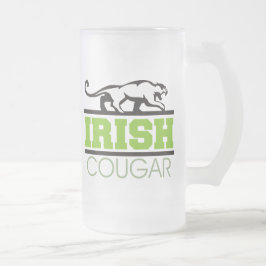 Caneca De Cerveja Vidro Jateado Presente irlandês do puma
