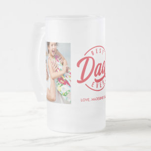Caneca De Cerveja Vidro Jateado Presente Preservado Melhor Pai de Todos os Tempos 