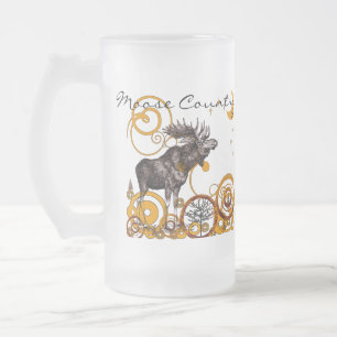 Caneca De Cerveja Vidro Jateado Presentes de Alce Vintage