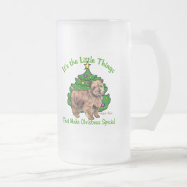 Caneca De Cerveja Vidro Jateado Presentes de Natal Norfolk Terrier