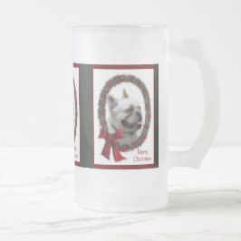 Caneca De Cerveja Vidro Jateado Presentes de Natal para Bulldog Francês