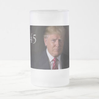 Caneca De Cerveja Vidro Jateado Presidente Donald J. Trunfo
