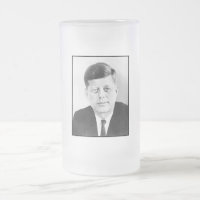 Presidente John F Kennedy Retrato Vidro Fosco Be