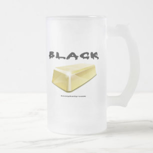 Caneca De Cerveja Vidro Jateado Preto, ouro, bar Dourado, vidro de cerveja do