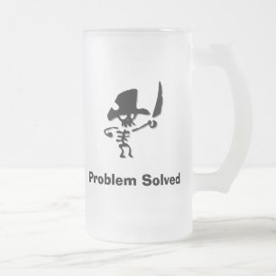Caneca De Cerveja Vidro Jateado Problema Pirata Resolvido