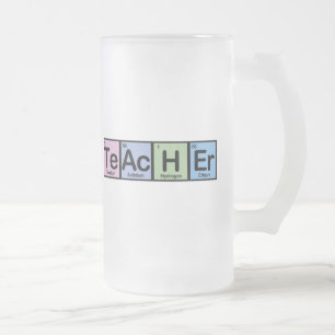 Caneca De Cerveja Vidro Jateado Professor feito dos elementos