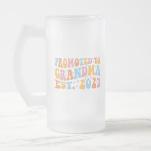 Caneca De Cerveja Vidro Jateado Promovida Para Avó Est 2027 Nova Nana