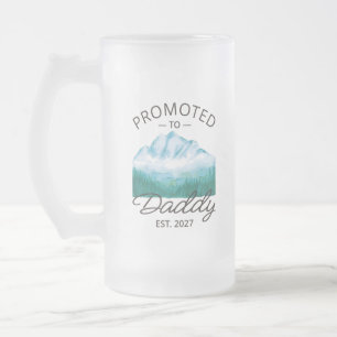 Caneca De Cerveja Vidro Jateado Promovido a Papai Est 2027 Anúncio de Novo Pai VI