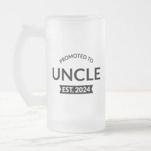 Caneca De Cerveja Vidro Jateado Promovido Ao Tio Est. 2024 II