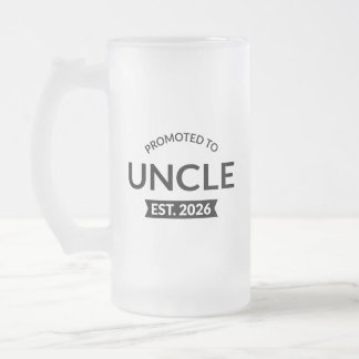Caneca De Cerveja Vidro Jateado Promovido Ao Tio Est. 2026 II