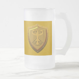 Caneca De Cerveja Vidro Jateado Protetor de Eagle do alemão