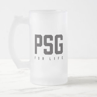 Caneca De Cerveja Vidro Jateado PSG For Life