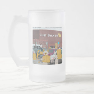 Caneca De Cerveja Vidro Jateado Quadrinhos do Rick London de Lojas de Grandes Caix
