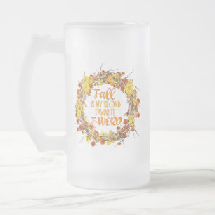 Caneca De Cerveja Vidro Jateado Queda é o meu segundo favorito outono engraçado de