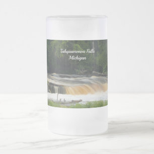 Caneca De Cerveja Vidro Jateado Quedas Inferiores Na Fosco Tahquamenon