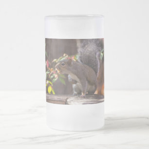 Caneca De Cerveja Vidro Jateado Quem Vai Lá Fosco Mug